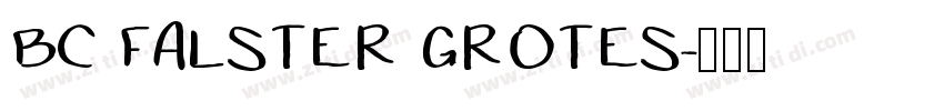 BC FALSTER GROTES字体转换